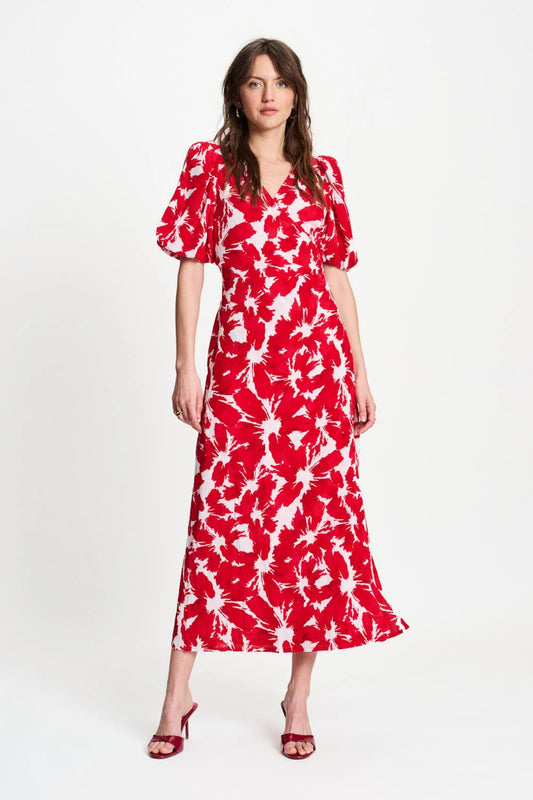 Pom Crinkle bubble bloom red