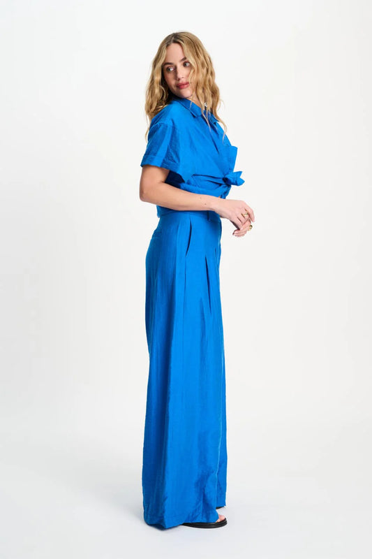 Pom pant ocean blue