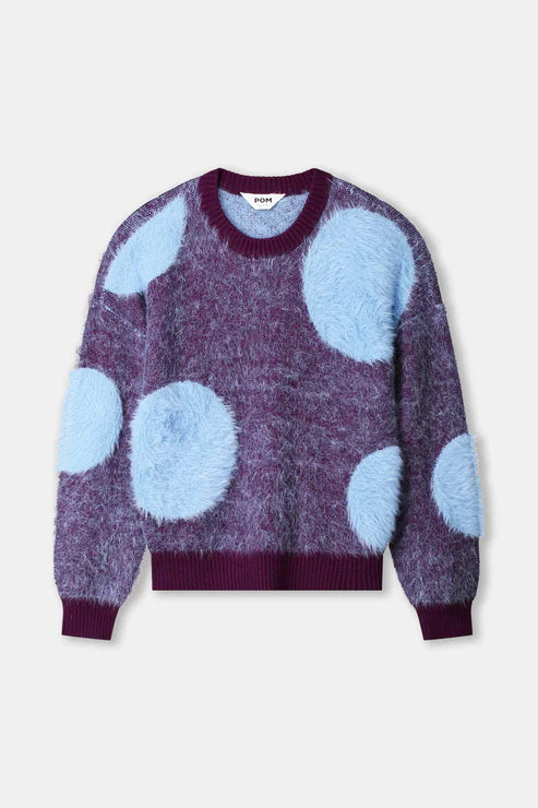 Pom Dots plum pull