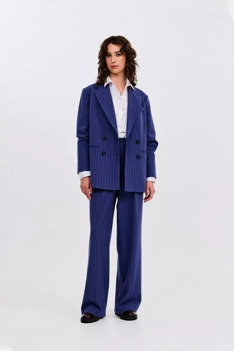 Selvia pinstripe blauw