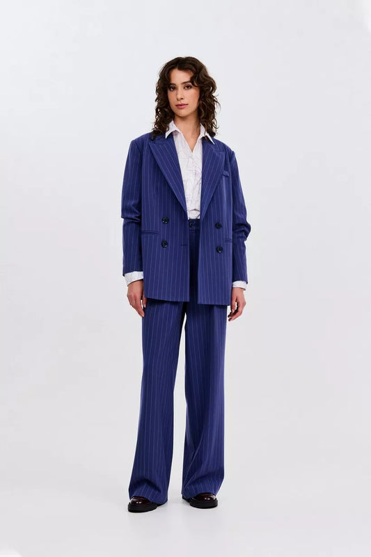 Selvia pinstripe blauw