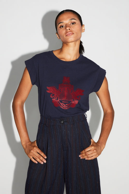 Imp navy tee blason